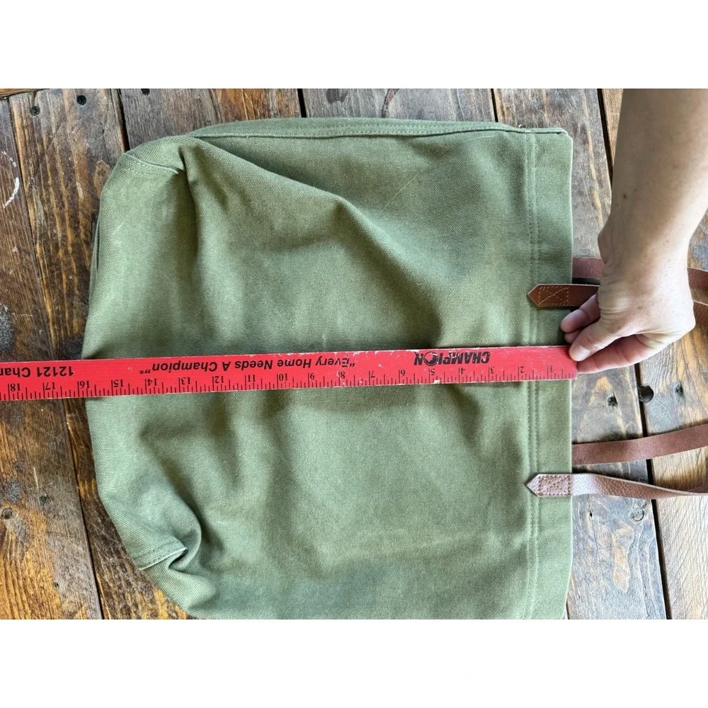 Thick Canvas Tote Universal Thread Olive Army Green - Picture 3 of 6